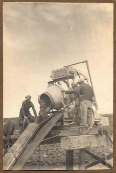 Pouring the concrete